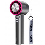 Портативный ручной индивидуальный вентилятор турбо аккумуляторный летний охладитель REMAX RS-SF12 полупроводниковое охлаждение воздуха выбор уровня мощности для дома офиса путешествий