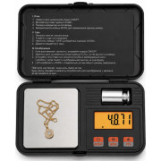 Профессиональные Электронные Ювелирные весы CX-298 50г точность Шаг 0.001г карманные портативные цифровые Высокоточные для украшений монет и мелких ювелирных предметов TARE Black