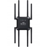 Ретранслятор усилитель бустер сигнала Репитер WIFI Kerui U18 300Mb/s точка доступа маршрутизатор 2.4G повторитель Wi-Fi сети Расширение покрытия беспроводного интернета 220В удлинитель Wi-Fi вайфая Black