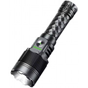 Ручной аккумуляторный фонарь алюминиевый TK006 1000Лм съемный 21700  аккумулятор 6000K холодный свет дальность освещения до 1Км магнитное крепление для кемпинга туризма походов аварийных ситуаций ремонта авто влагостойкий индикатор заряда