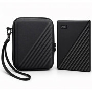 Комплект внешний жесткий диск Western Digital My Passport 1Tb USB 3.2 портативный HDD накопитель + защитный кейс + кабель для ноутбука ПК хранение данных Windows Mac OS OTG Android 1 Тб АРТ WD1TBC