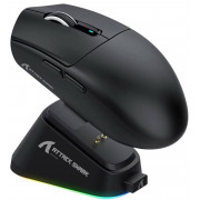 Профессиональная Беспроводная Игровая Мышь Attack Shark G3 Pro 6 режимов DPI 800 – 25000 2.4 ГГц Bluetooth, 2,4G и USB Type-C проводная по желанию Pixart PAW3311 Игровой сенсор Аккумулятор до 200 часов игры RGB Black